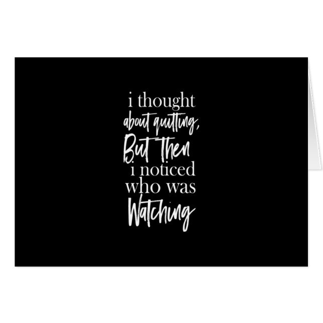 pensé en renunciar pero luego me di cuenta de quié (Anverso (Horizontal))