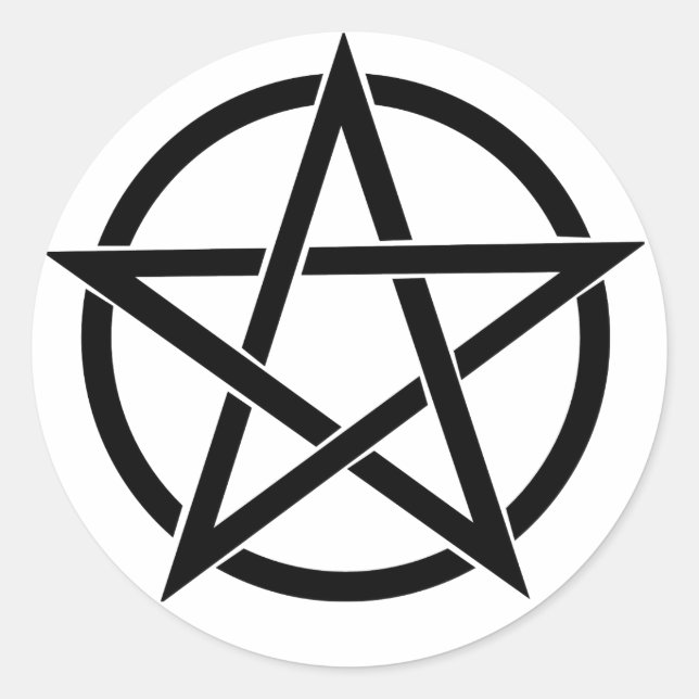Pentacle Round Pegatina (Anverso)