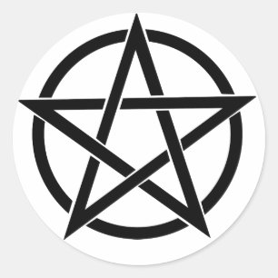 Pentacle Round Pegatina