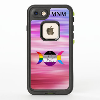 Pentáculo arcoiris de la diosa triple de la luna d