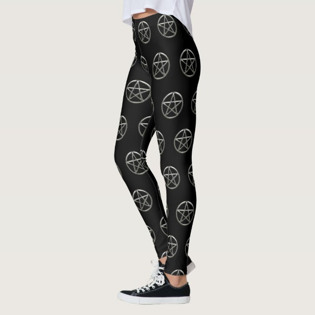 Pentáculo Pentagram Wiccan Leggings (Izquierda)
