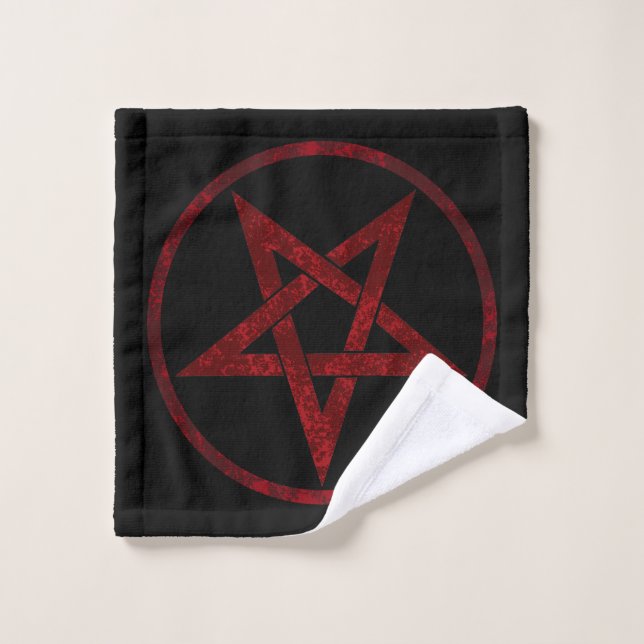 Pentagram del diablo Rojo (Toallita)