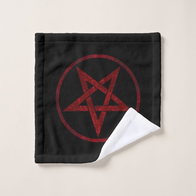 Pentagram del diablo Rojo (Toallita)