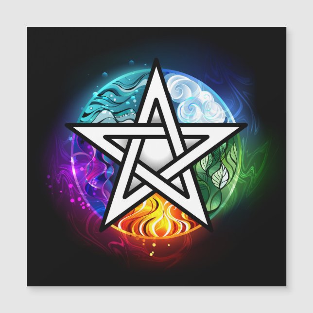 Pentagrama de Wiccan (Anverso)