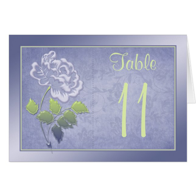Peonia de lavanda ahumada con tarjeta de número de (Anverso (Horizontal))