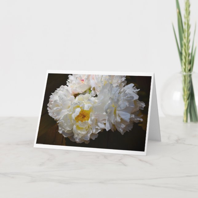 Peonía, tarjeta (Anverso)