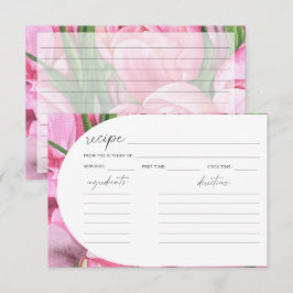 Peonías acuarela - receta para baby shower nupcial