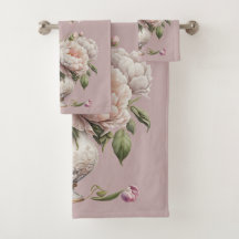 Peonías antiguas en una elegante bolsa