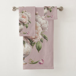 Peonías antiguas en una elegante bolsa