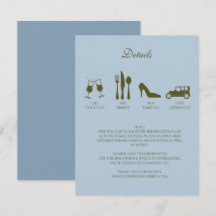 Peonías Blancas con Azul Bebé DETALLES Invitación