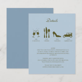 Peonías Blancas con Azul Bebé DETALLES Invitación