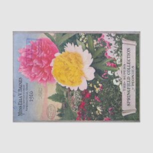 Peonies antiguos del papel seda de Ella Baines