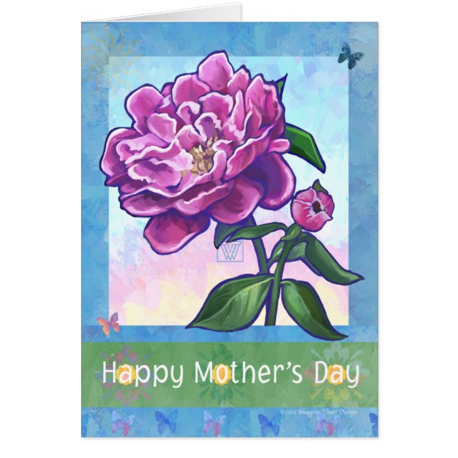 Peonies del Día de la Madre (Frente)