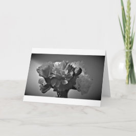 Peonies / Noir, tarjeta