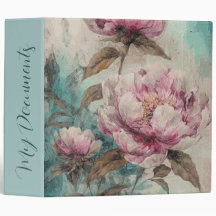 Peonies pintados - Binder