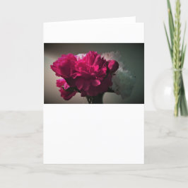 Peonies, tarjeta