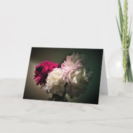 Peonies, tarjeta
