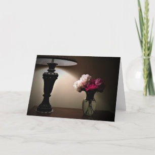 Peonies, tarjeta