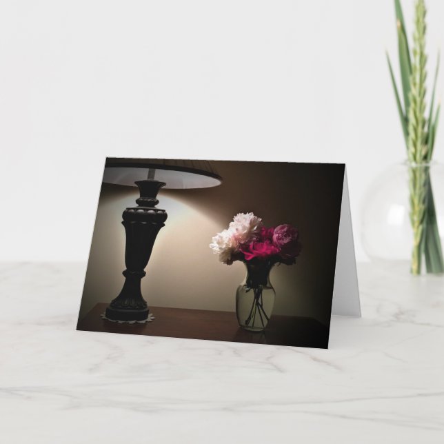 Peonies, tarjeta (Anverso)