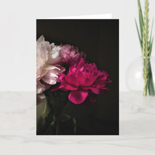 Peonies, tarjeta