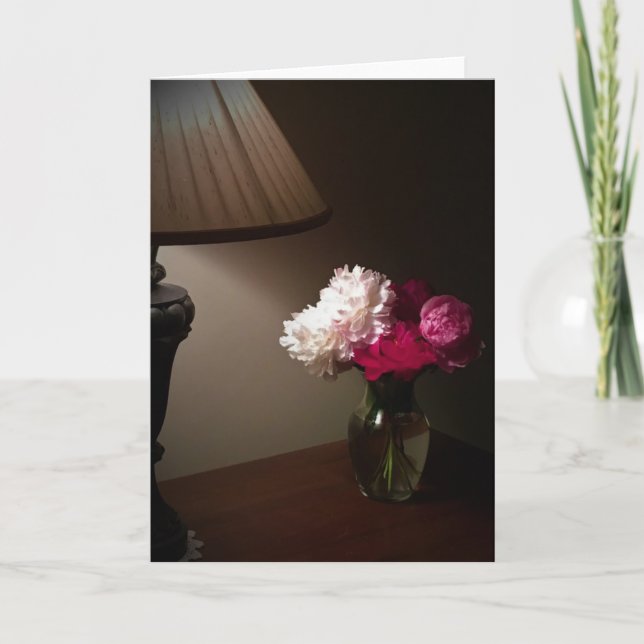 Peonies, tarjeta (Anverso)