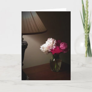 Peonies, tarjeta