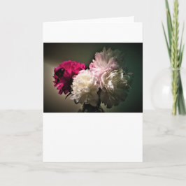 Peonies, tarjeta