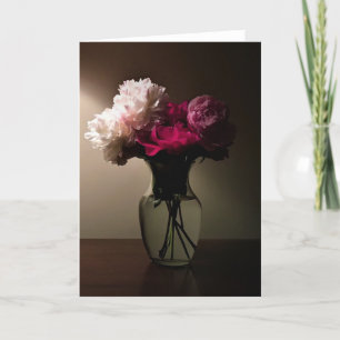 Peonies, tarjeta