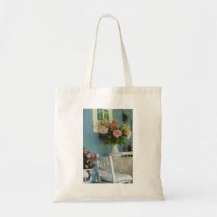Peonies victorianos - Bolsa Tote en el viñedo de M