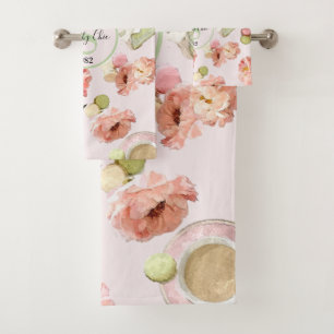 Peonies y sistema elegantes lamentables de moda de