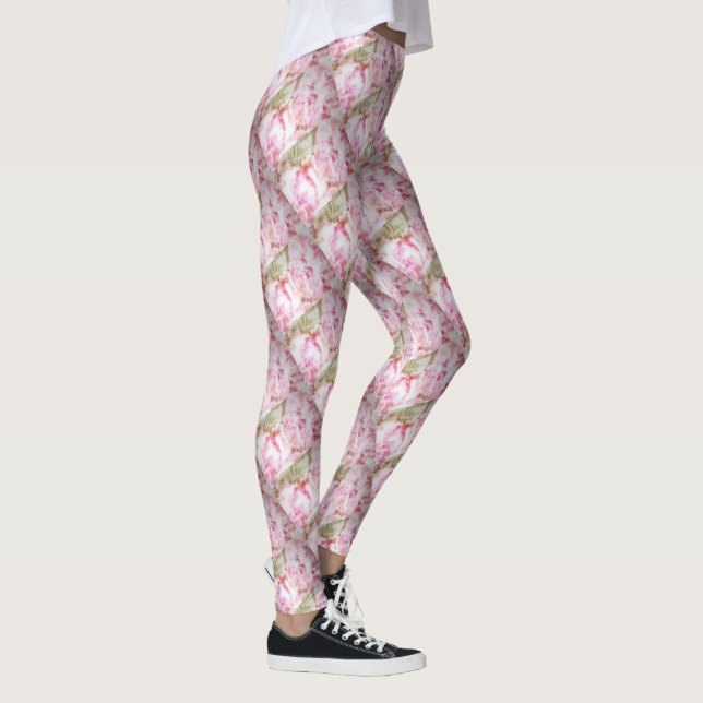 Peony Bliss Leggings Todo-Sobre-Imprimir (Derecha)