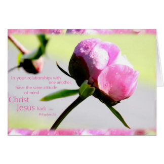 peony con Phillipians 2:8 verse