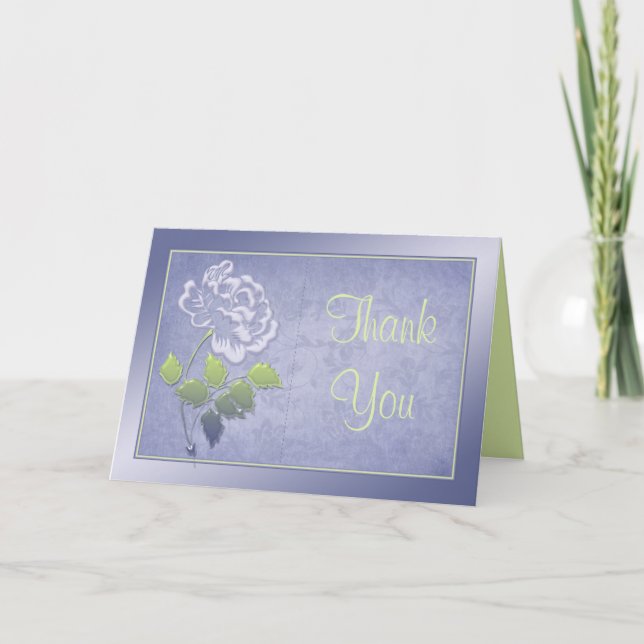Peony de lavanda ahumada con tarjeta de agradecimi (Anverso)