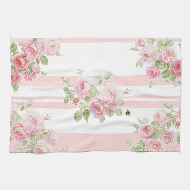 Peony de los rosas del verano del día de la toalla (Horizontal)