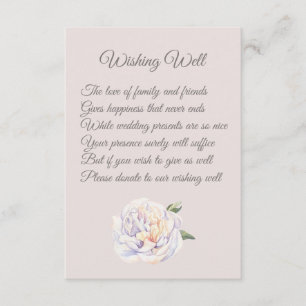 Peony Floral Mauve Boda Deseando Tarjetas Bien