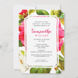 Peony Garden Floral | Invitación de Fiesta de duch