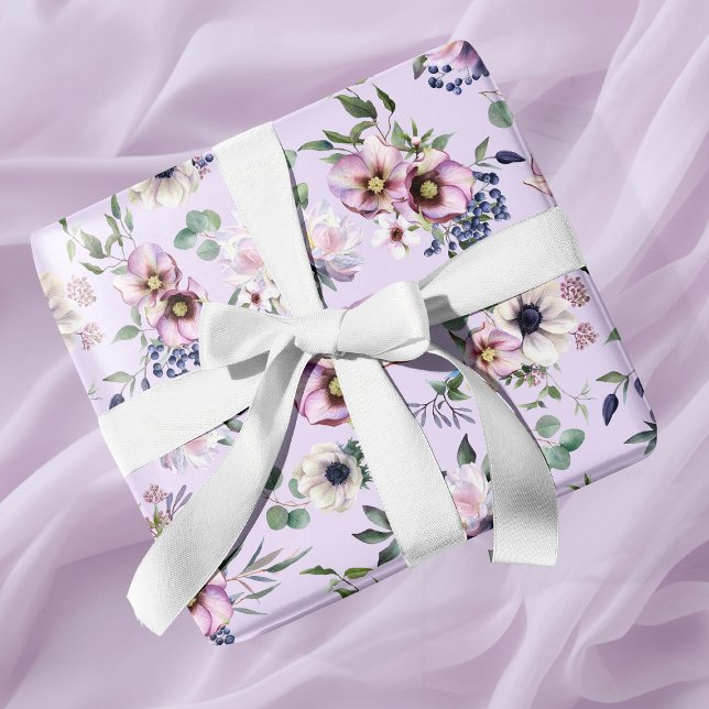 Peony Garden Orquídea Boda rosa Papel envuelto (Peony Garden Orchid Pink Wedding Wrapping Paper)