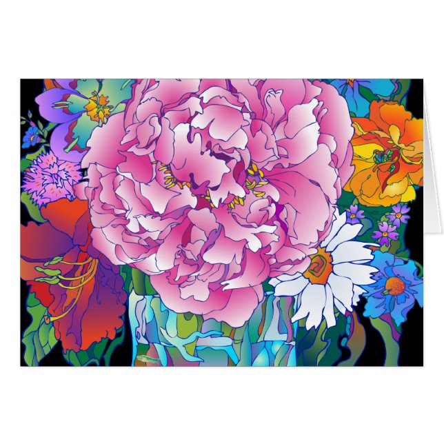 "Peony" horizontal (Anverso (Horizontal))