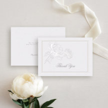 Peony Ivory Boda de nota de pareja elegante formal