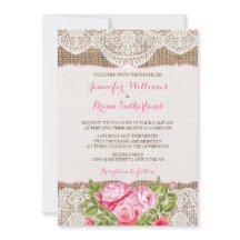 Peony rústico de los rosas de la invitación de la