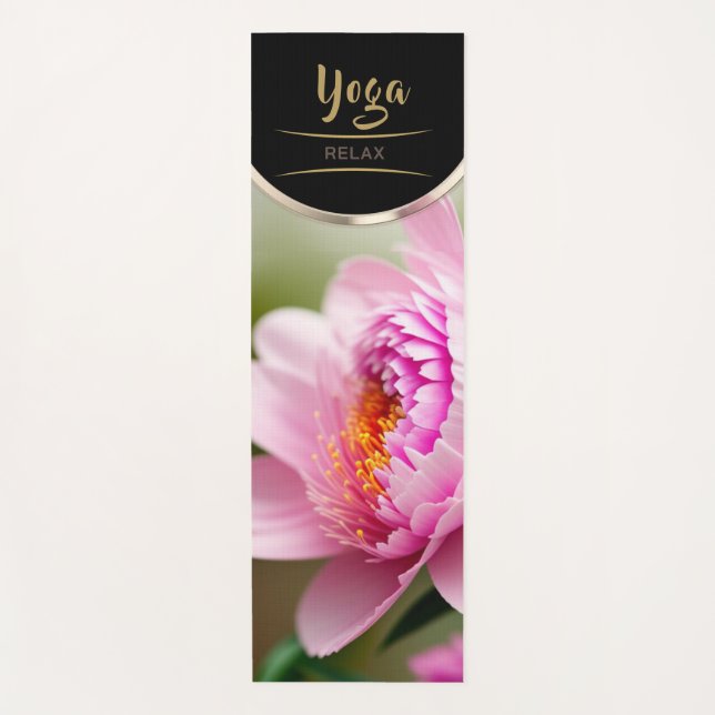 Peony Side Center - Yoga Mat (Anverso)