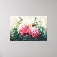 *~* Peony TV2 Impresión de tela estirada de arte v