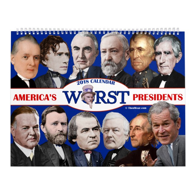 Peor calendario de presidentes de Estados Unidos 2 (Tapa)