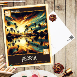 Peoria, Arizona | Tarjeta Postal Antigua