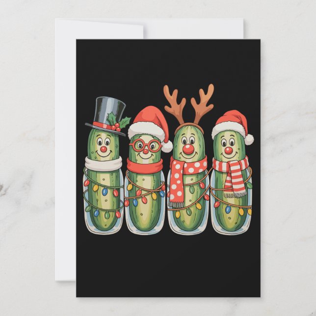 Pepinos de Navidad Divertida Fiesta Navideña Festi (Anverso)