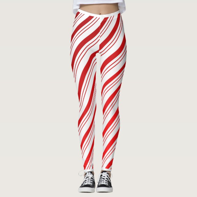 Peppermint Candy Cane Leggings (Anverso)