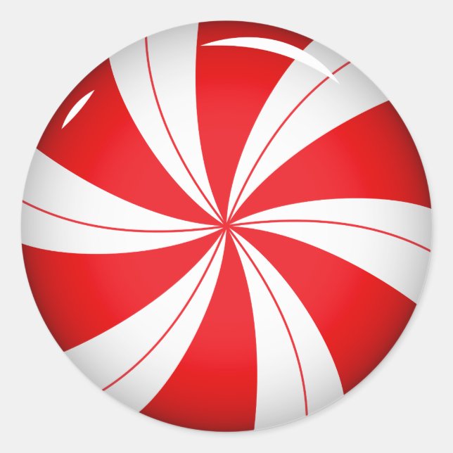 Peppermint Candy | Pegatinas de Candy Cane Christm (Anverso)