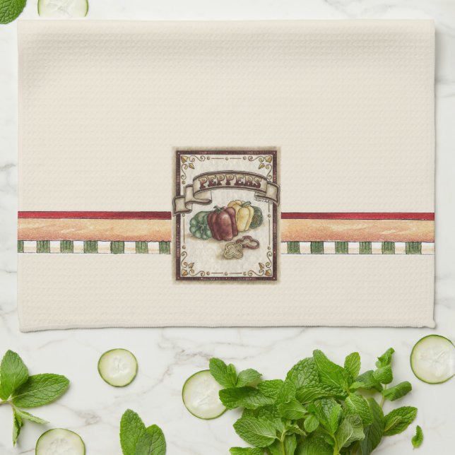 Peppers - Toalla de cocina (Doblado)