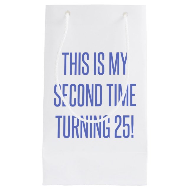 Pequeña 50.º regalo de la bolsa de cumpleaños (Anverso)
