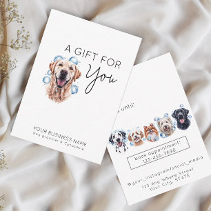 Pequeña Adorable tarjeta de regalo para mascotas recuperad